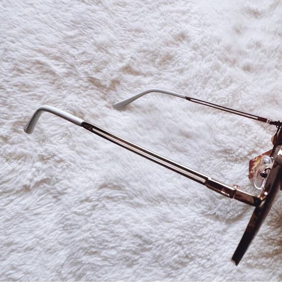 Monica Clear Blue Geometric Sunglasses - Picture 7 of 13